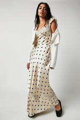 Butterfly Babe Lace Polka Dot Maxi Dress | Dress In Beauty